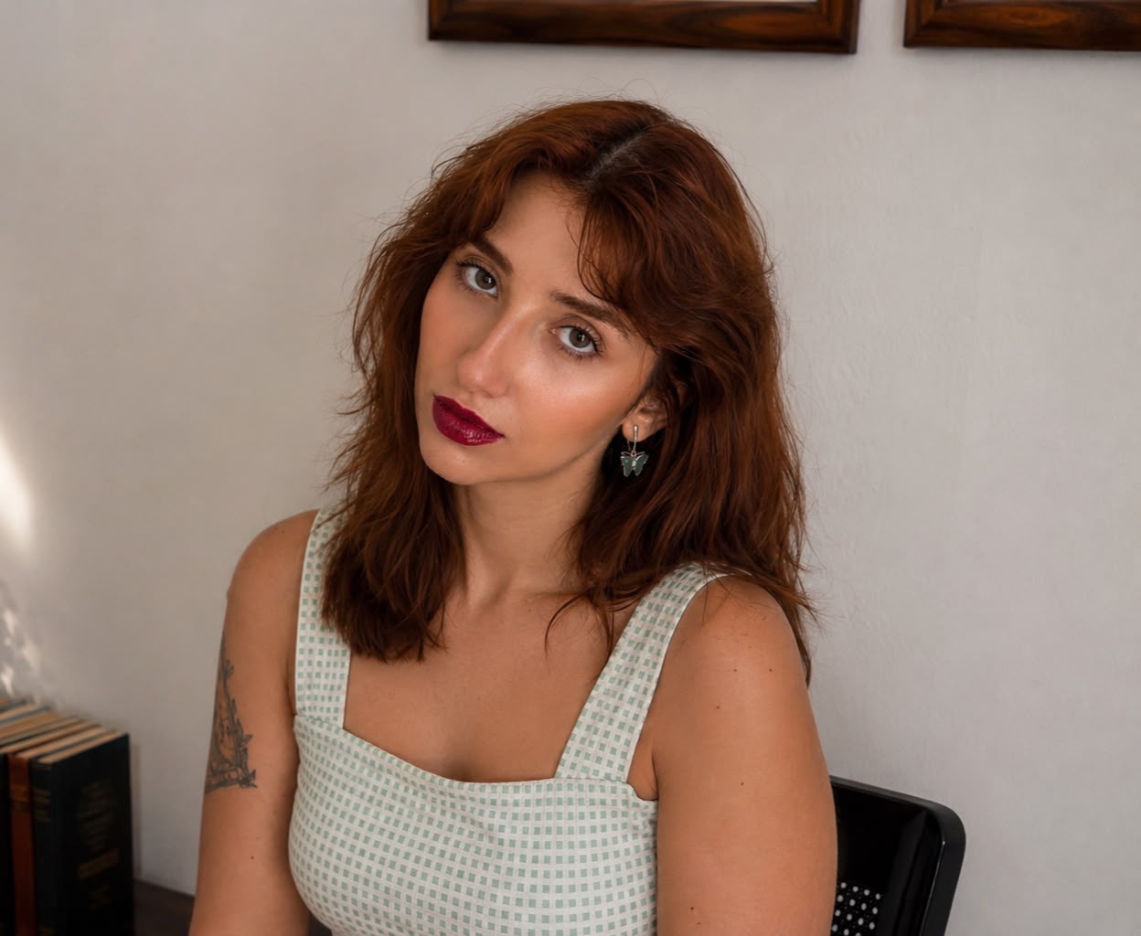 Retrato de Carolyne, idealizadora da Caju Editorial